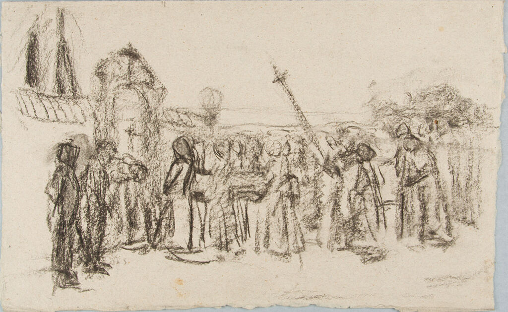 Sketch Of A Funeral Or Procession I