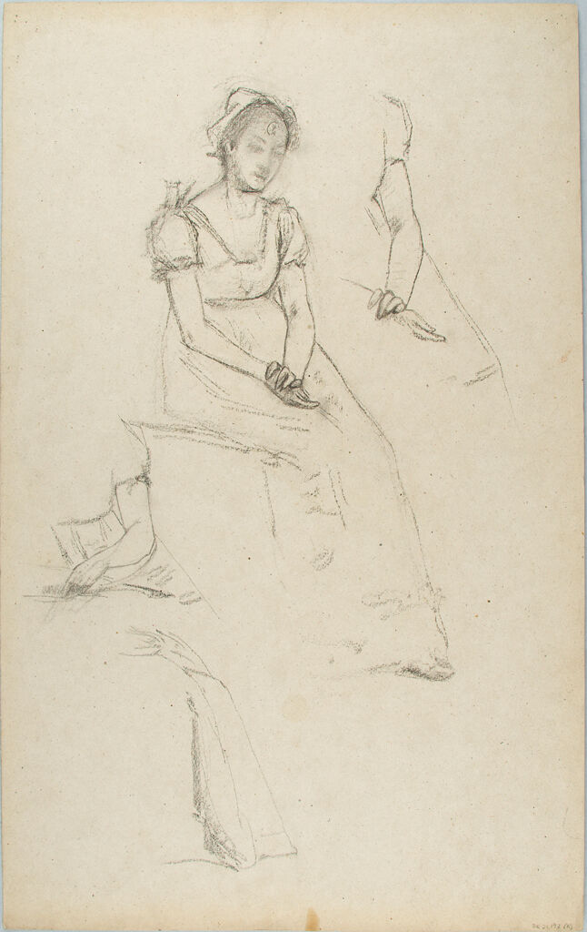 Sketches Of A Seated Woman; Verso: Sketches Of A Woman