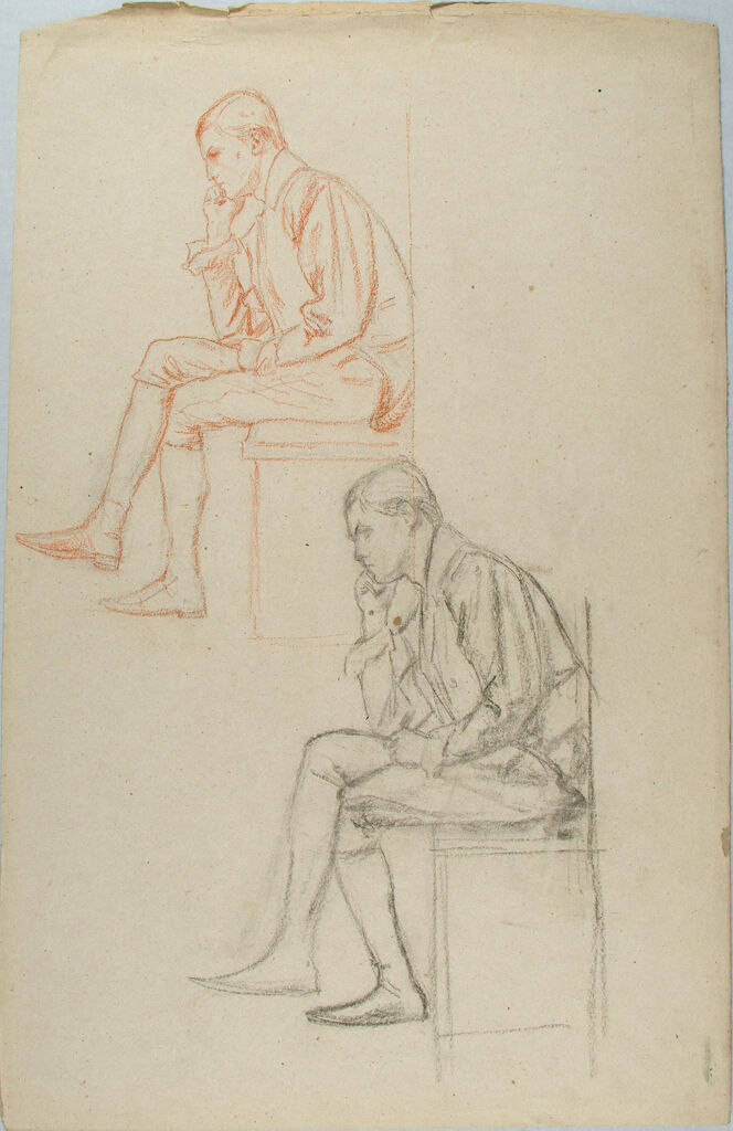 Sketches Of A Seated Man