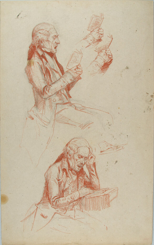 Studies Of A Man Reading A Book