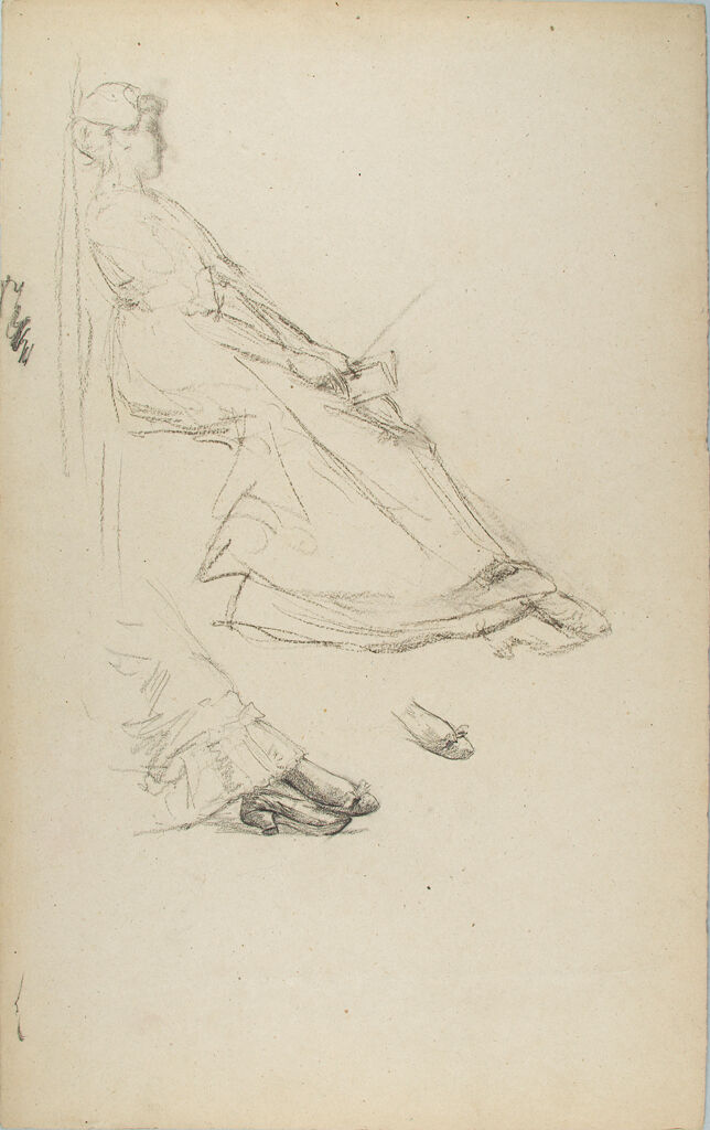 Sketch Of A Seated Woman