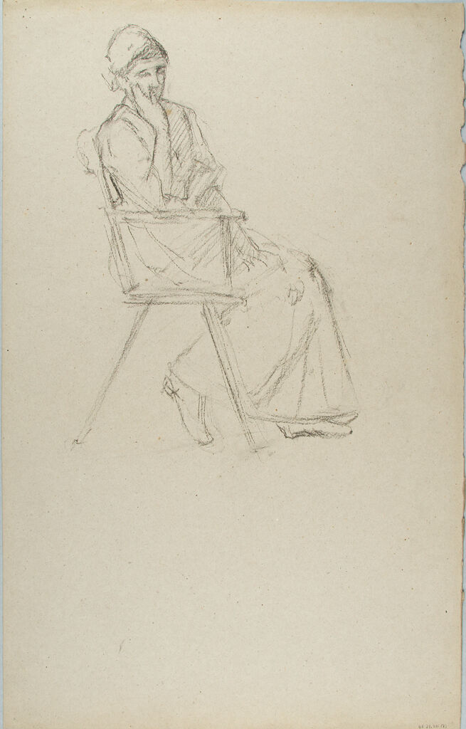 Sketch Of A Seated Woman; Verso: Sketch Of A Seated Man