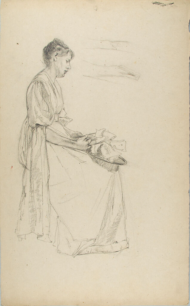 Sketch Of A Seated Woman