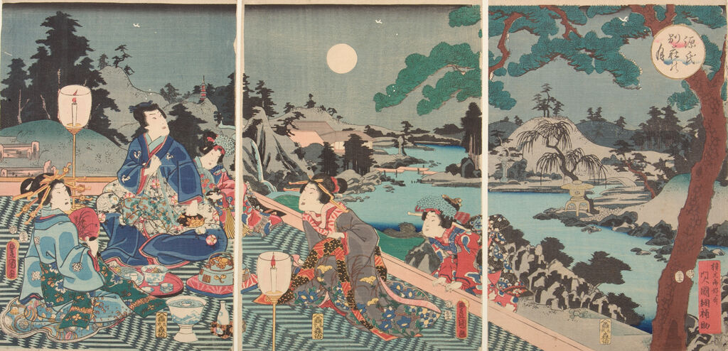 Moon At Genji's Villa (Genji Bessō No Tsuki)