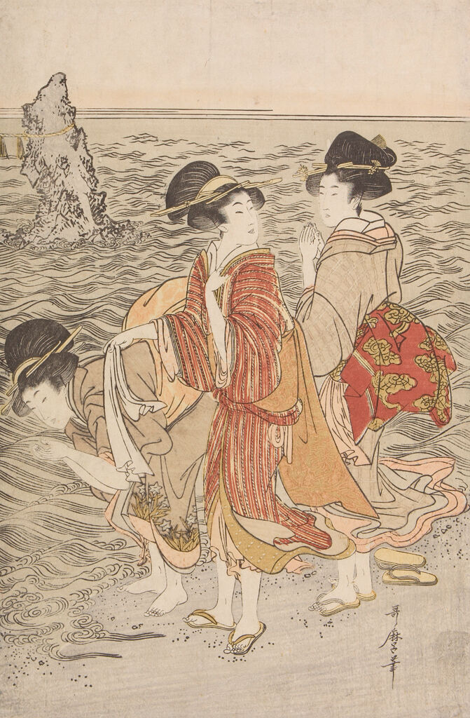 Women At The Beach Of Futami-Ga-Ura