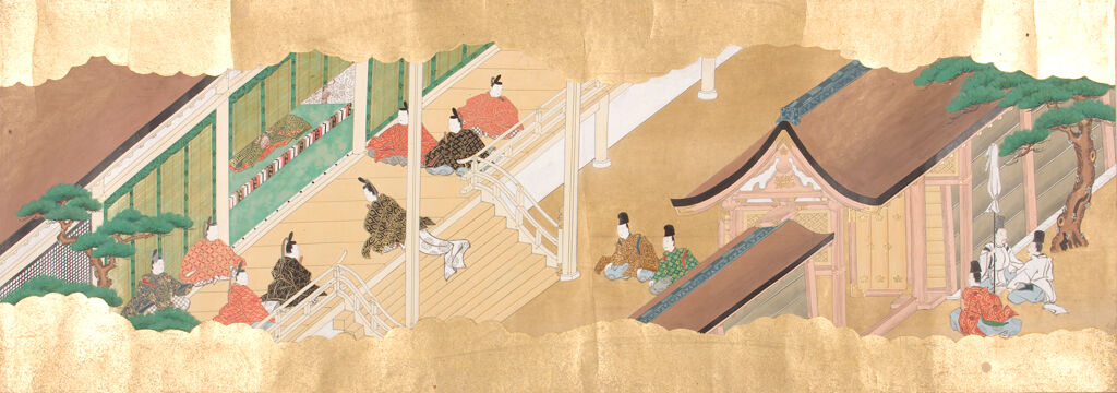 Illustrated Scroll Of The Deity Of Kifune Shrine, Kyoto (Kifune No Honji Emaki) In Three Volumes