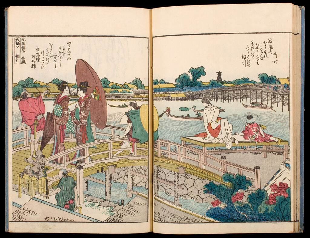 Picture Book Sumida River A Glance Of Both Shores (Ehon Sumida Gawa Ryogan Ichiran), Vol. 1