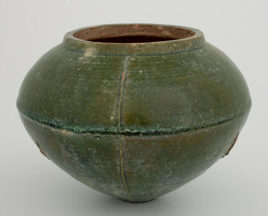Larger Pot From A Funerary Model In The Form Of A Stove With Two Cooking Pots (2002.268.A-C)