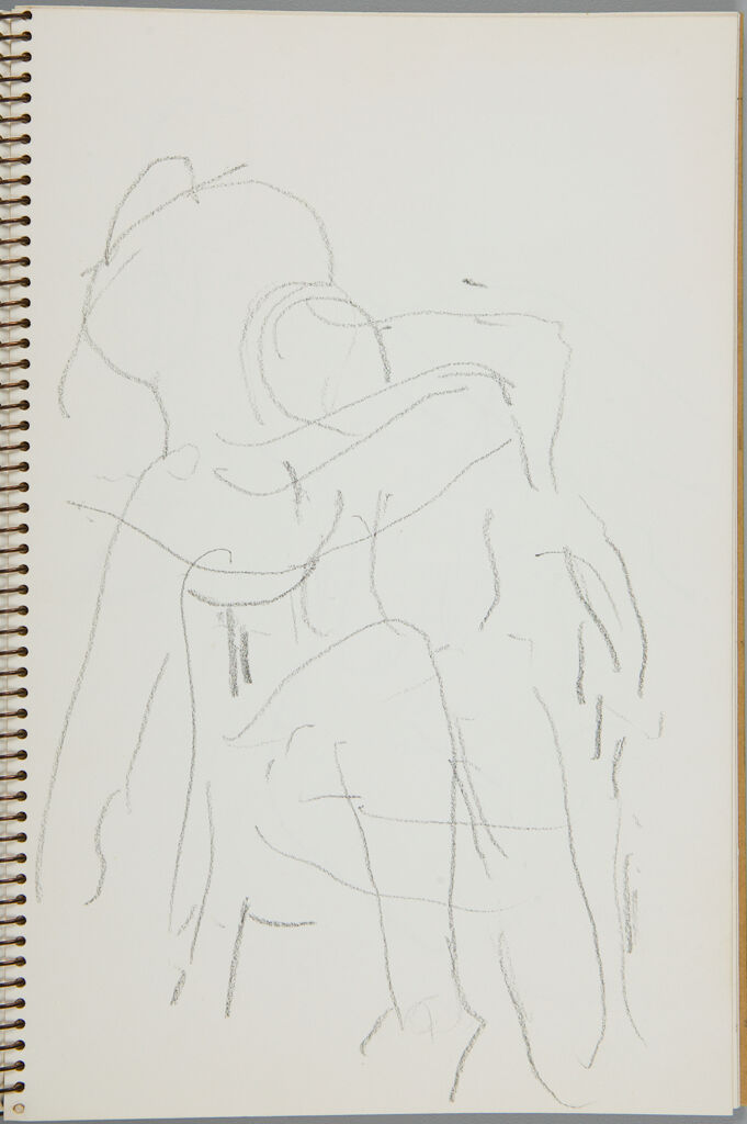 Two Figures; Verso: Blank
