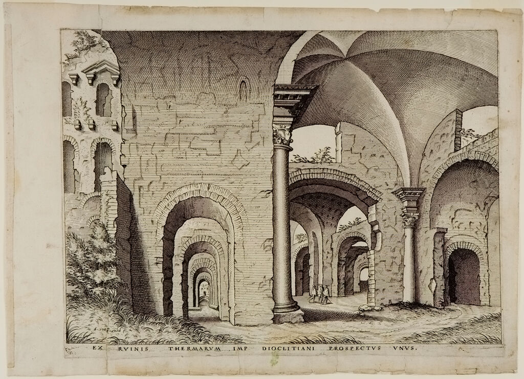 View Of The Baths Of Diocletian