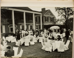 Untitled (Wedding Guests Seated At Tables In Outdoor Reception)