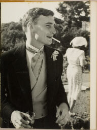 Untitled (Groom [?] With Cigarette And Drink)