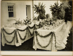 Untitled (Tables Set For Wedding Reception)