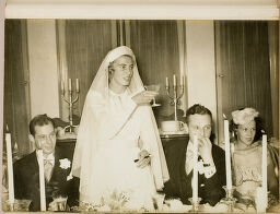 Untitled (Bride Gives A Toast At Dinner)