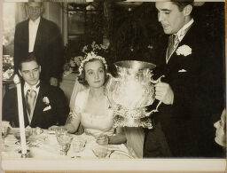 Untitled (Bride Looking At Silver Urn)