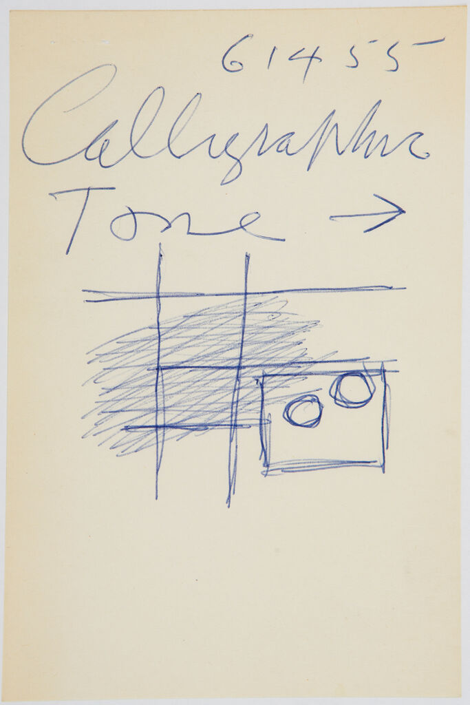 Calligraphic Tone Diagram
