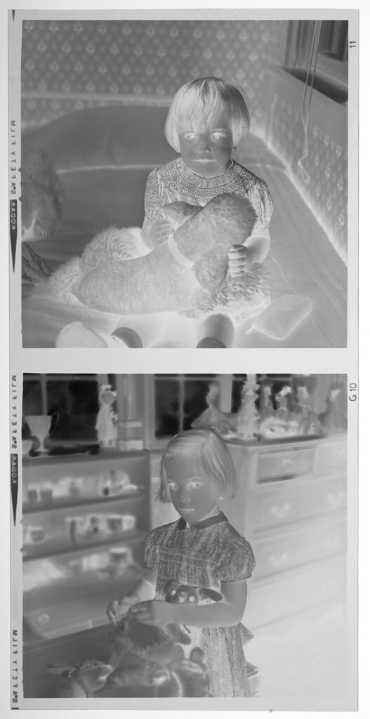 Untitled (Medium Format Images Of Young Girls Posing Indoors With Toys)