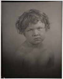 Untitled (Studio Portrait Of Young Girl Without A Shirt)