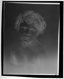 Untitled (Studio Portrait Of Young Girl Without A Shirt)