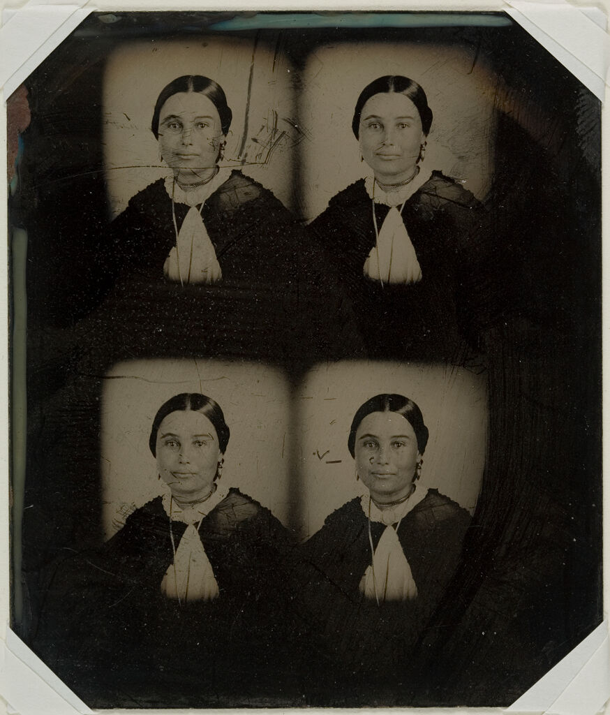 Untitled (Young Woman Wearing A Necklace And A Dark Cape, Quarter View)