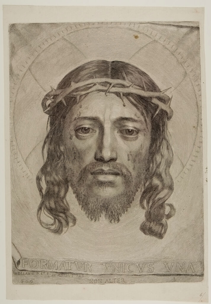 Sudarium Of Saint Veronica, With The Face Of The Thorn-Crowned Savior