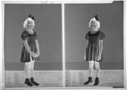 Untitled (Two Portraits Of A Girl Standing In Studio)