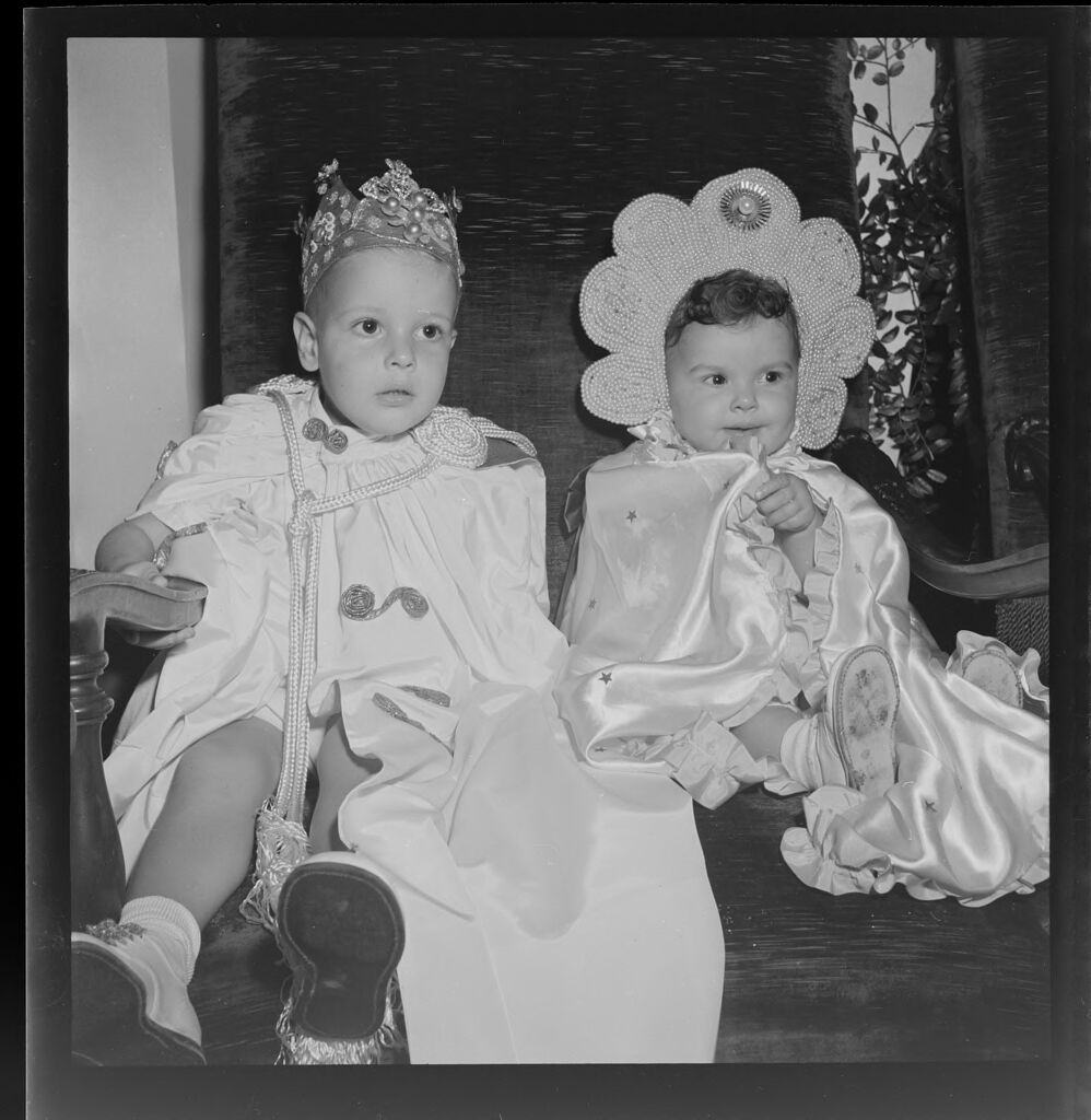 Untitled (Children Dressed Up As King And Queen; Children In Leotards)
