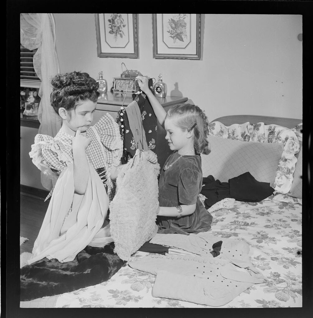 Untitled (Girls Playing Dress-Up And Trying On Clothes)