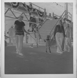 Untitled (Visitors Around Grandstands And Stairs)