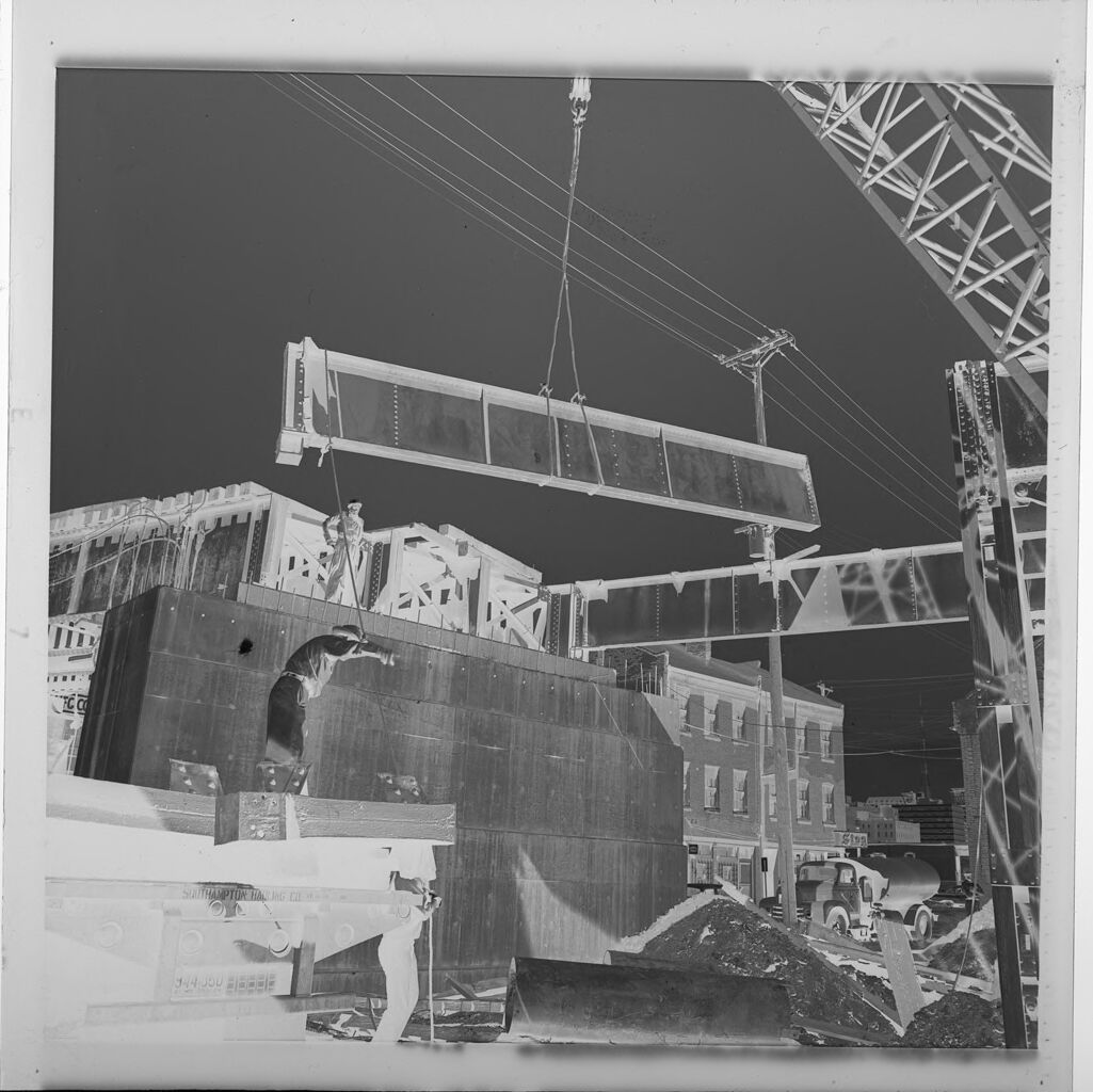 Untitled (Construction Of Buildings, Crane Lifting Large Objects)