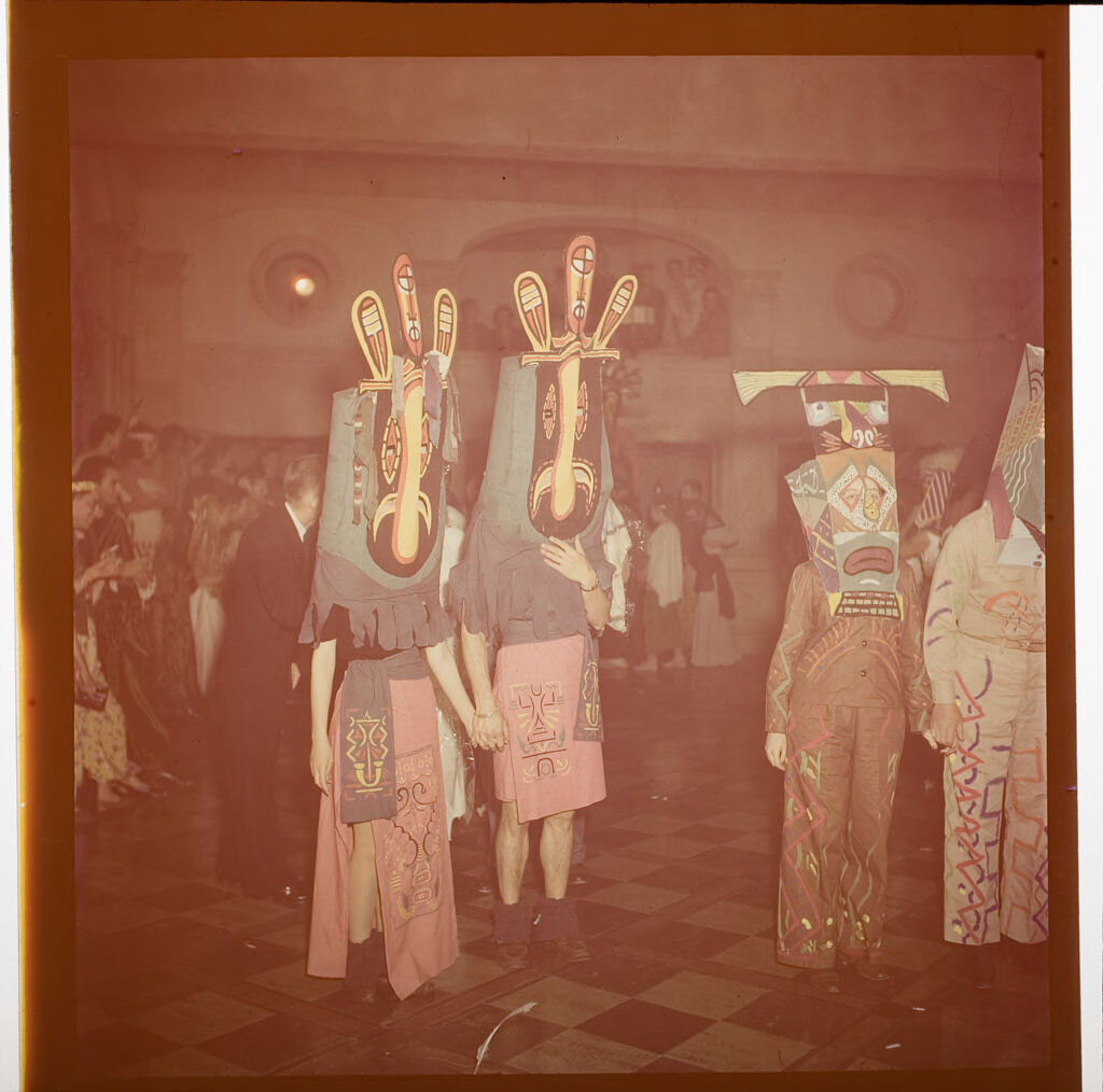 Untitled (People In Native American Costumes At Beaux Arts Ball)