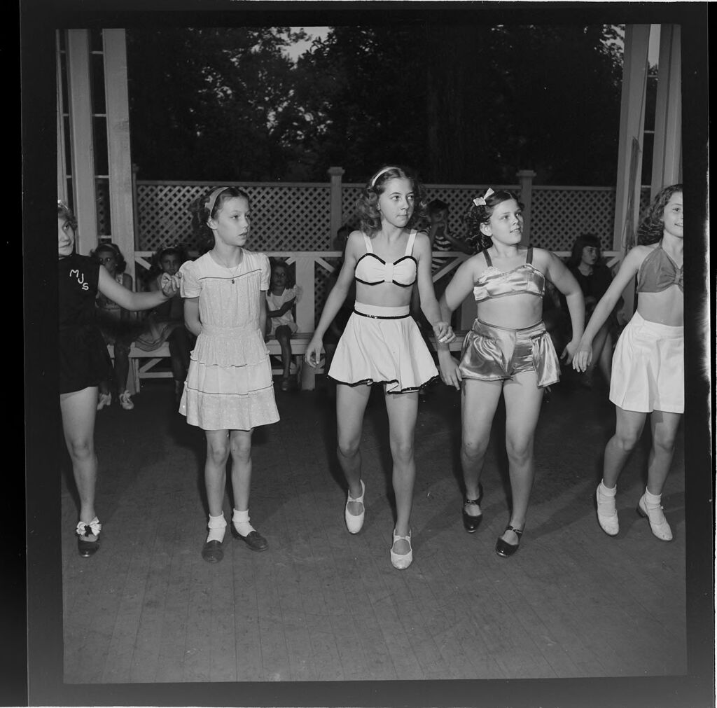 Untitled (Children In Costumes Auditioning For Theater, Girls Dancing)