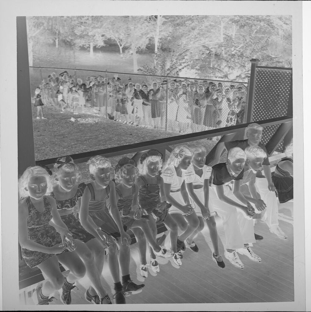Untitled (Children In Costumes Auditioning For Theater, Sitting In Long Line )