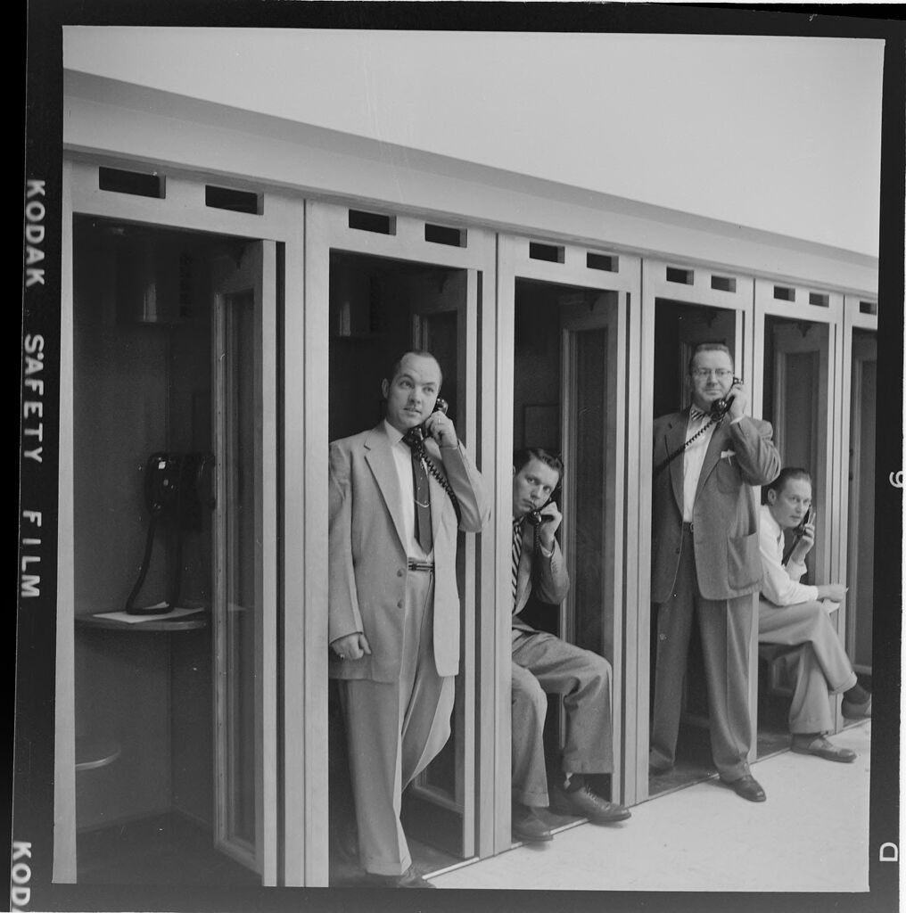 Untitled (Men In Telephone Booths)