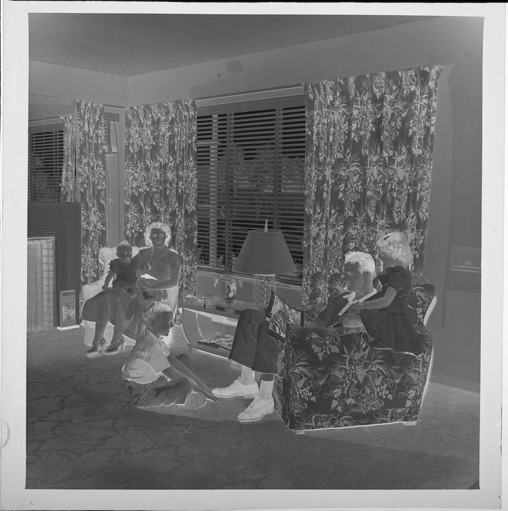 Untitled (Man, Woman, And Three Children In Living Room)