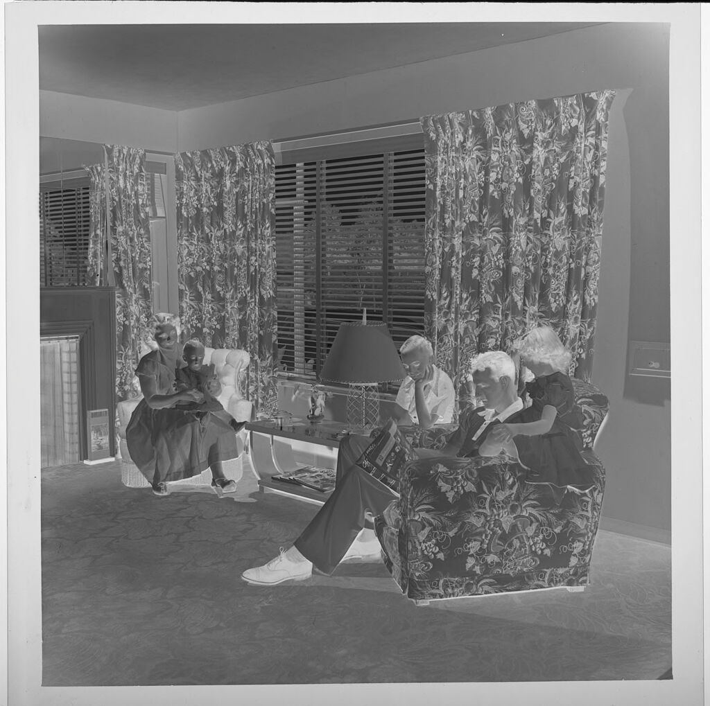 Untitled (Man, Woman, And Three Children In Living Room)