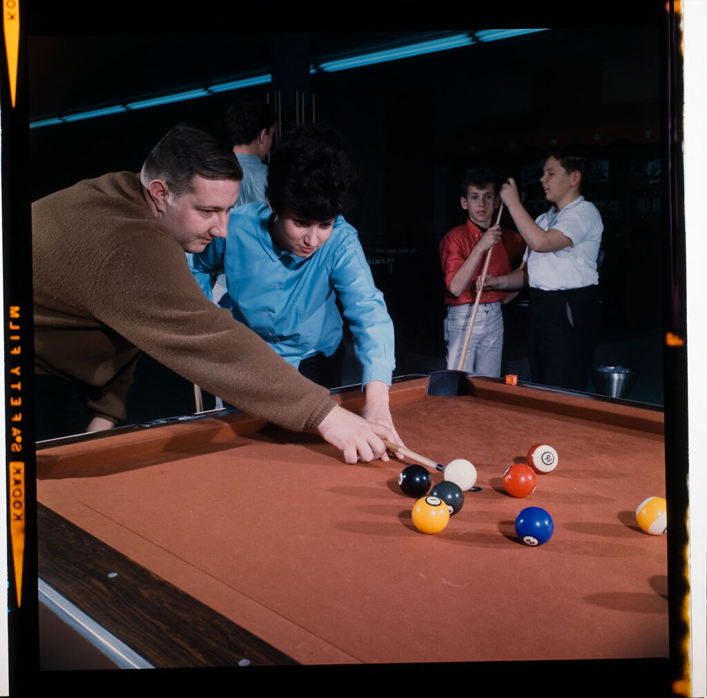 Untitled (Woman And Man Playing Pool)