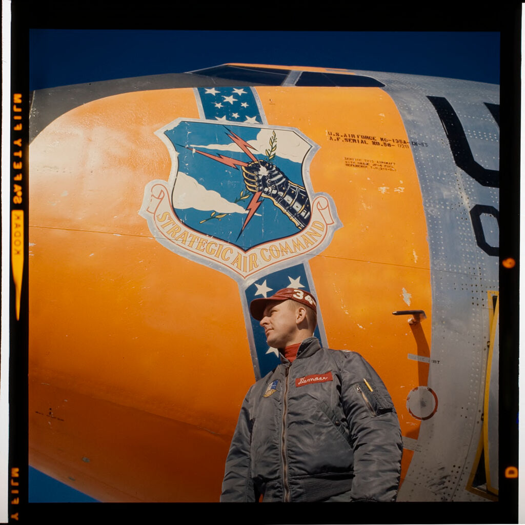 Untitled (Man Next To Large Air Force Jet)