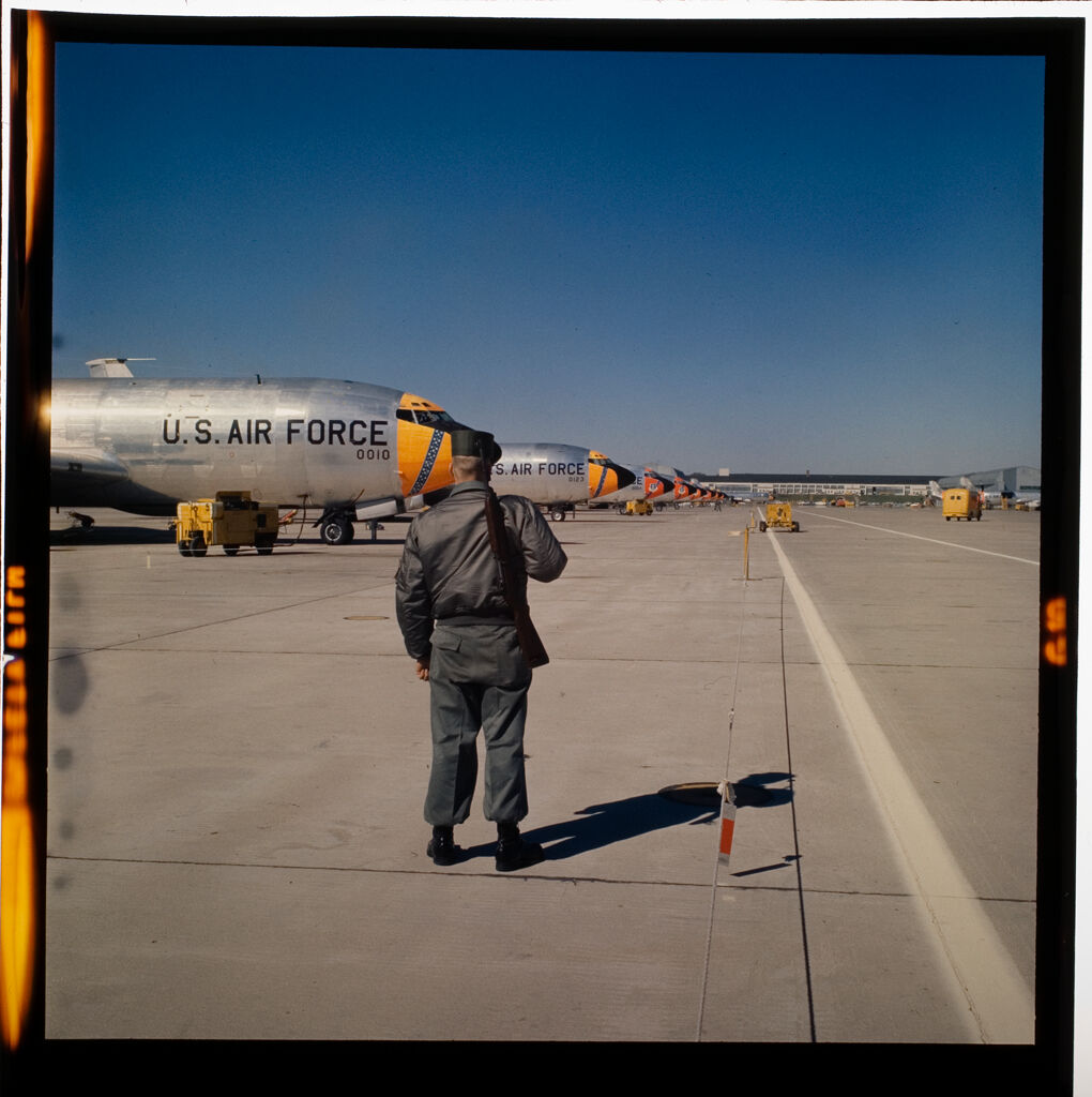 Untitled (Man On Runway Near Large Air Force Jet)