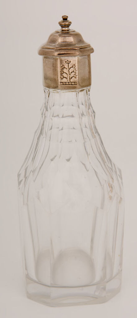 Glass Bottle With Silver Stopper