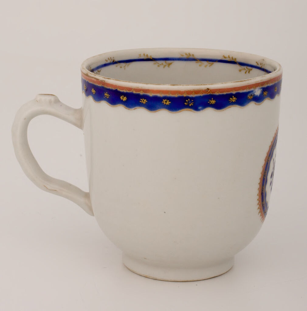 Cup And Saucer From A Tea Service For The American Or European Market