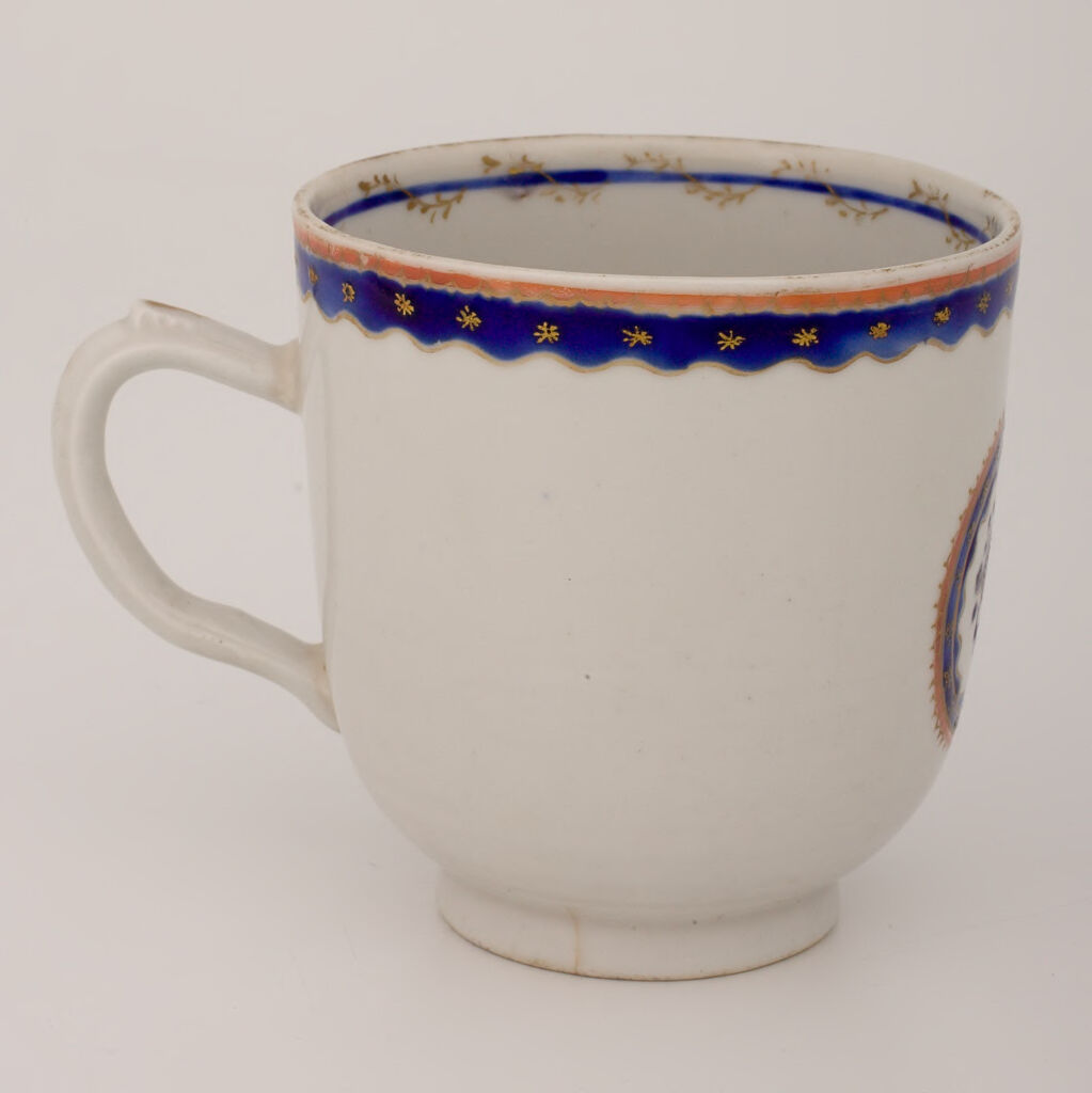 Cup And Saucer From A Tea Service For The American Or European Market