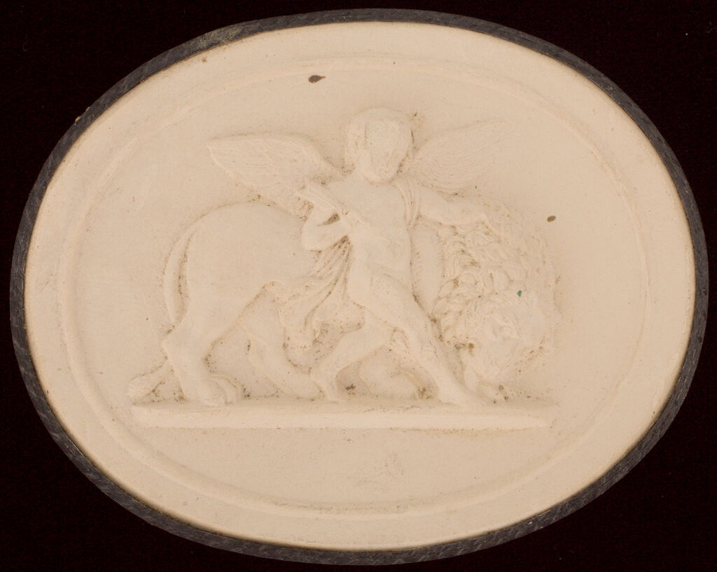 Cupid With A Lion Symbolizing Earth, After Thorwaldsen