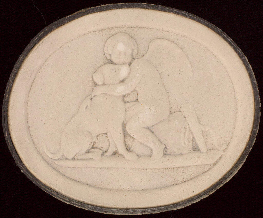 Cupid And A Dog, Symbol Of Fidelity, After Thorwaldsen
