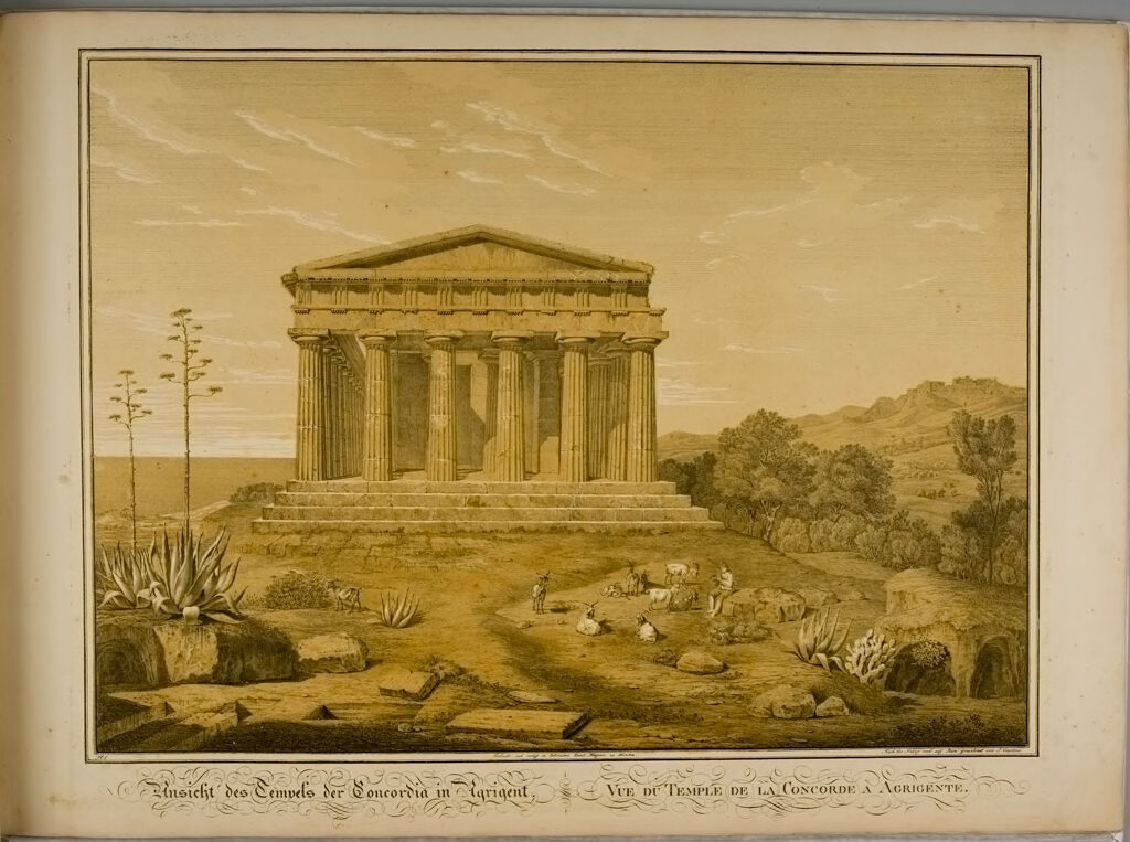 View Of The Temple Of Concord At Agrigento