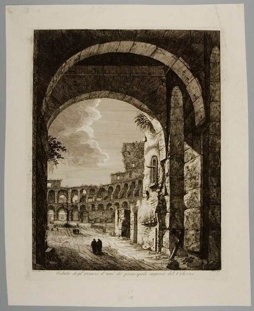 Ruins Of One Of The Principal Entrances Of The Colosseum