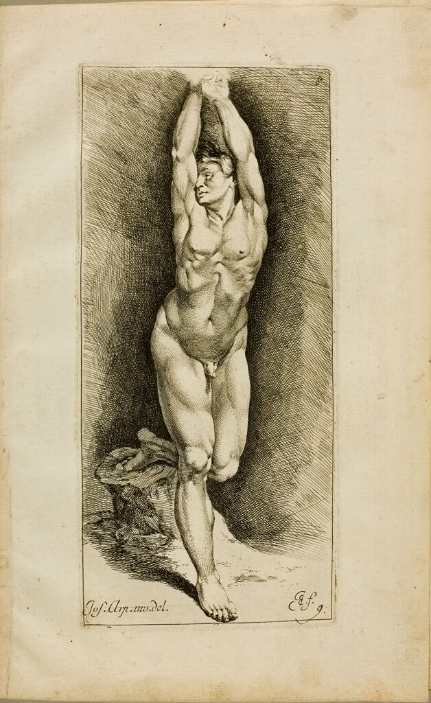 Plate 8: A Male Nude With Raised Arms, Perhaps A Study For A Saint Sebastian