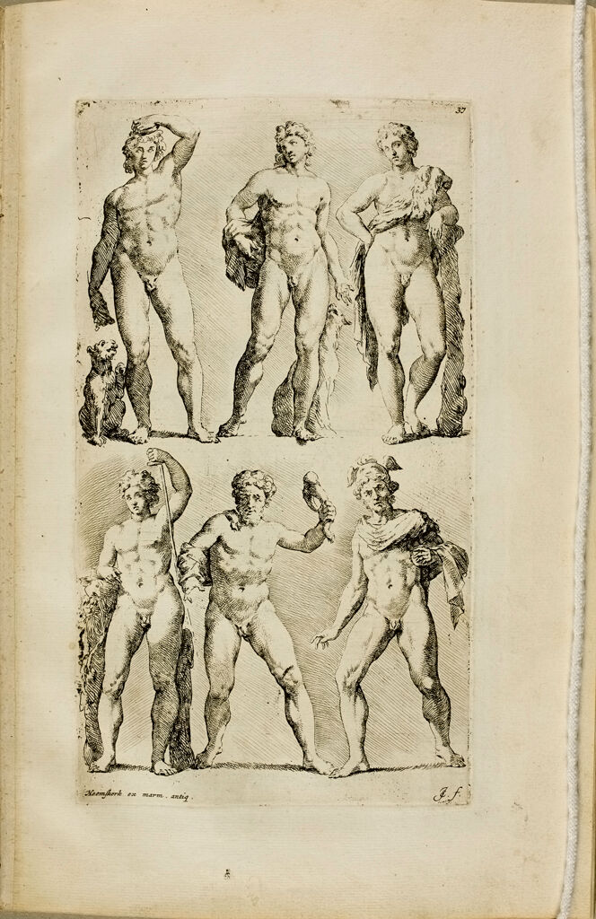 Plate 37: Six Male Statues