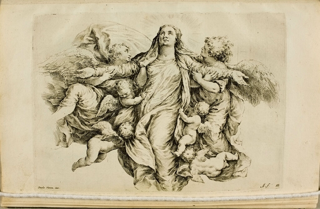 Plate 45: Assumption Of The Virgin Supported By Angels And Cherubs