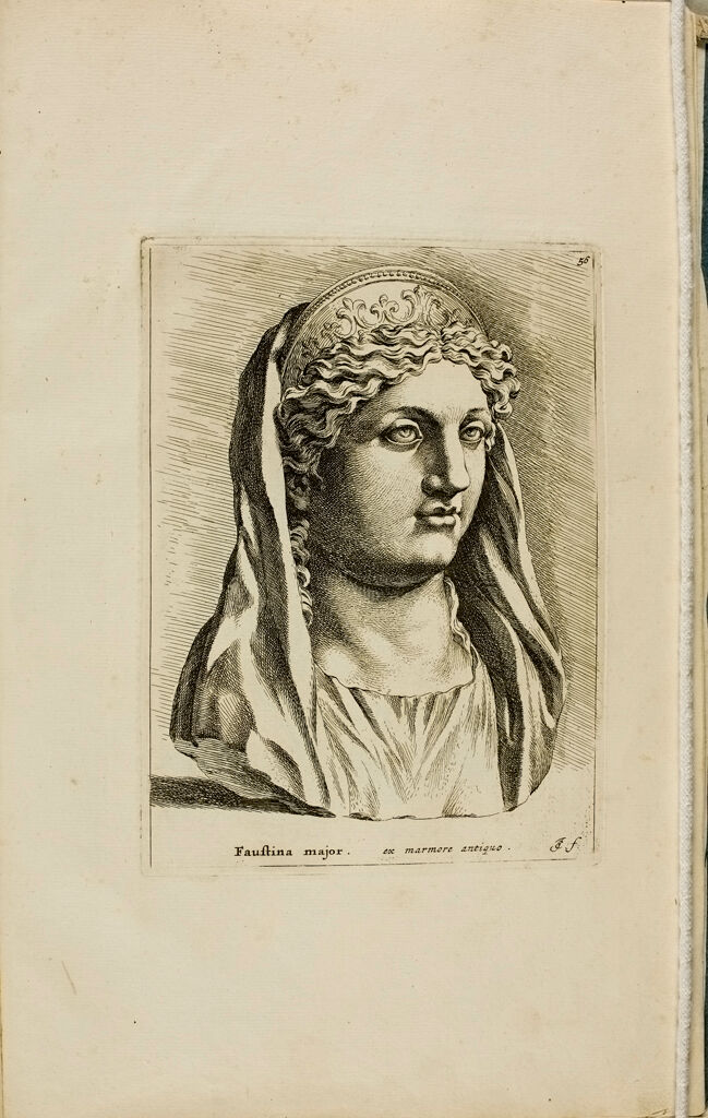 Plate 56: Female Head With Diadem And Veil